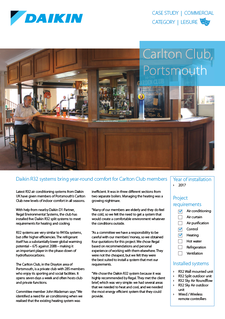Leisure_Refurb_R32 Split_SkyAir_Carlton Club case study.pdf